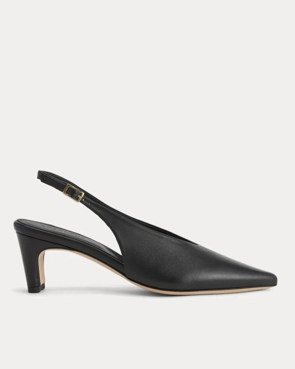 NIB Everlane Pointed-Toe Slingback Heel Black Size 9